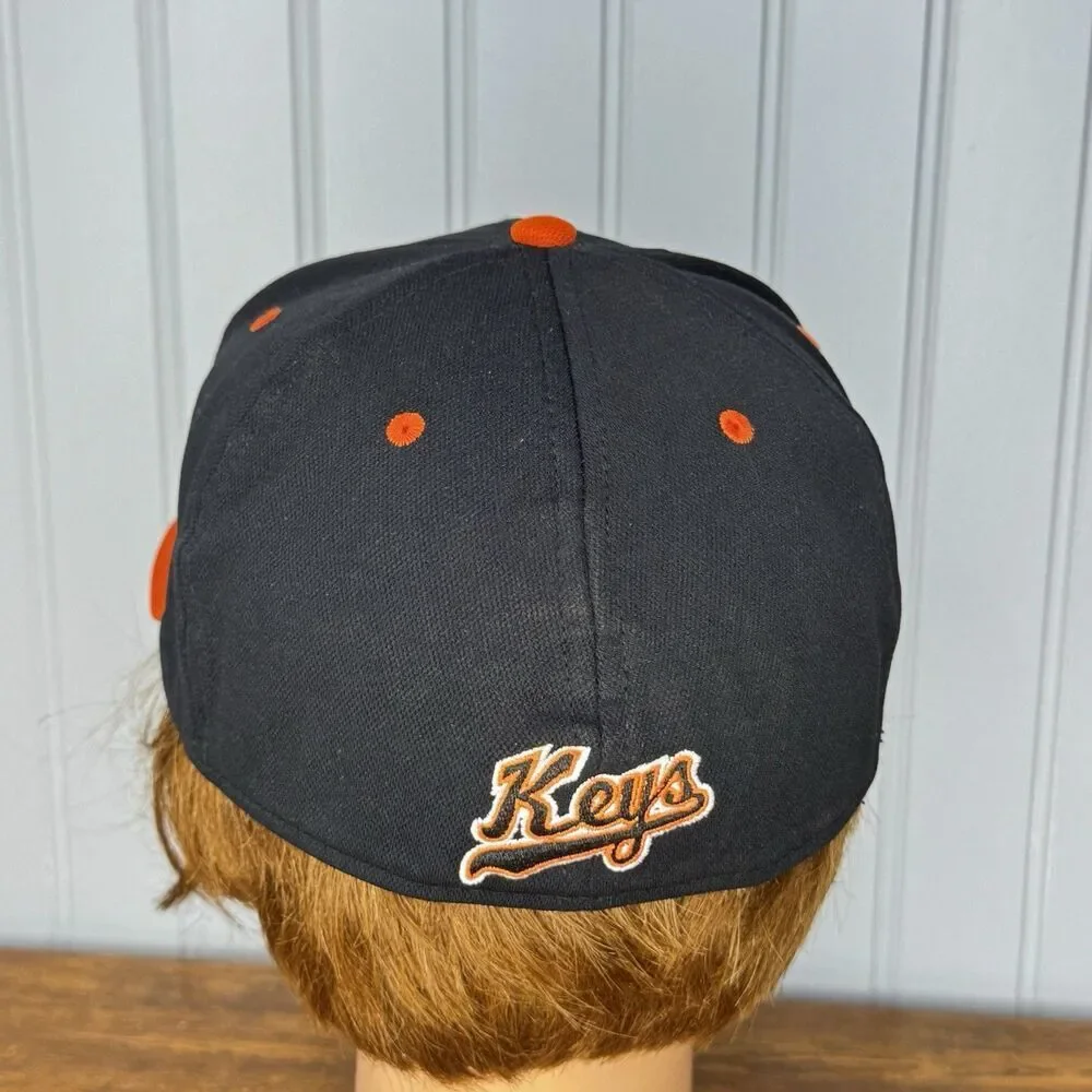 Frederick Keys Flex Fitted Hat M/L Minor League Baseball Cap Rare Player Issued